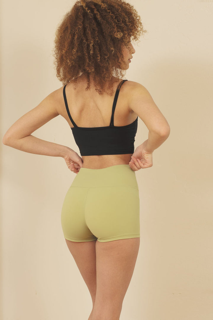 Black Naomi Brushed Nylon Training Short