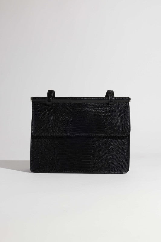 BKBK/BLACK Brown Textured Bag