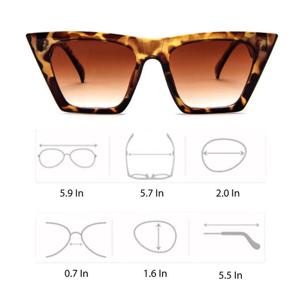 Animal Print Chantal Sunglasses