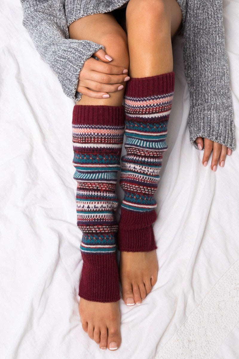 Short Fairisle Legwarmer | Anekay