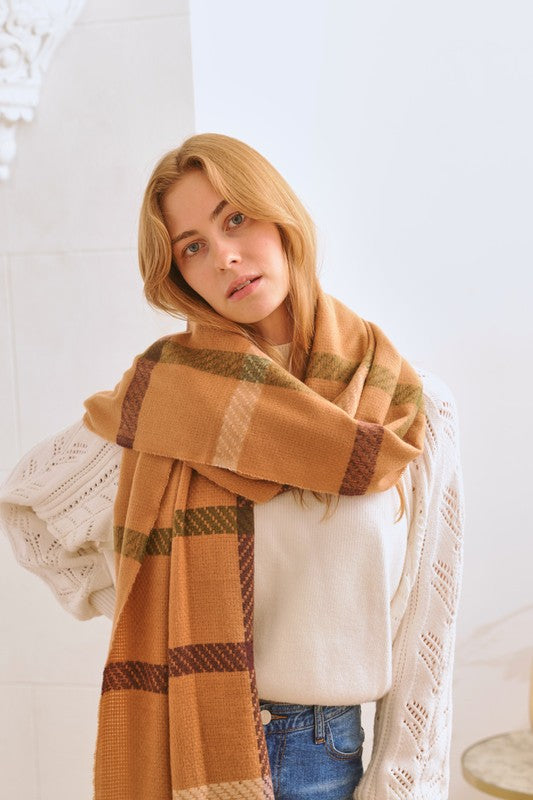 Checkered Winter Scarf