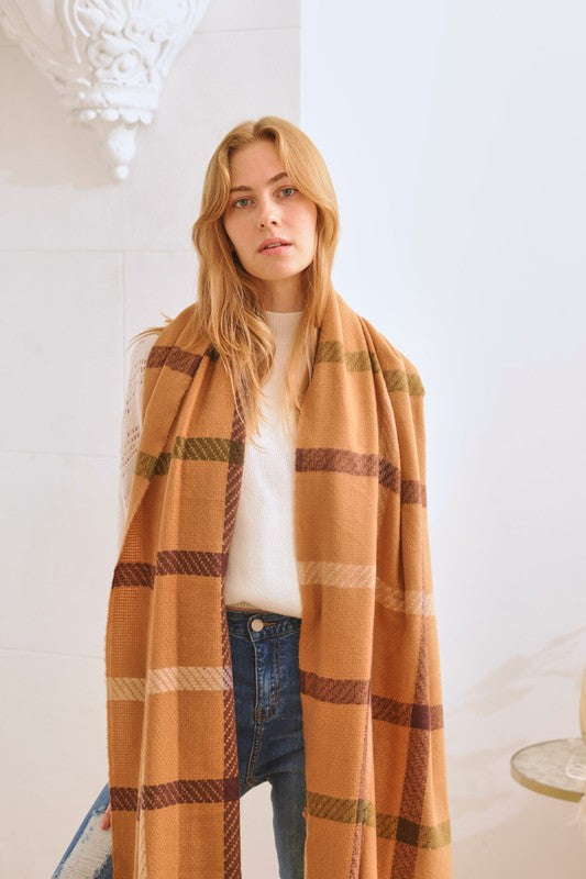 LTLT/BROWN Checkered Winter Scarf