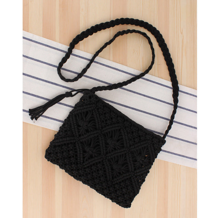Giana Macrame Crossbody Bag 1