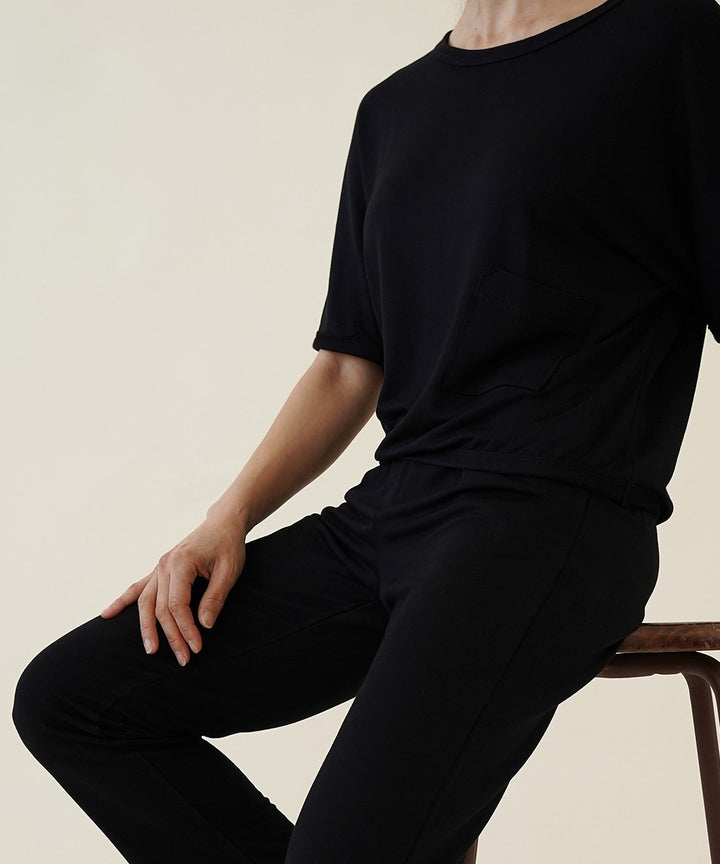 Bamboo French Terry Crop Pullover