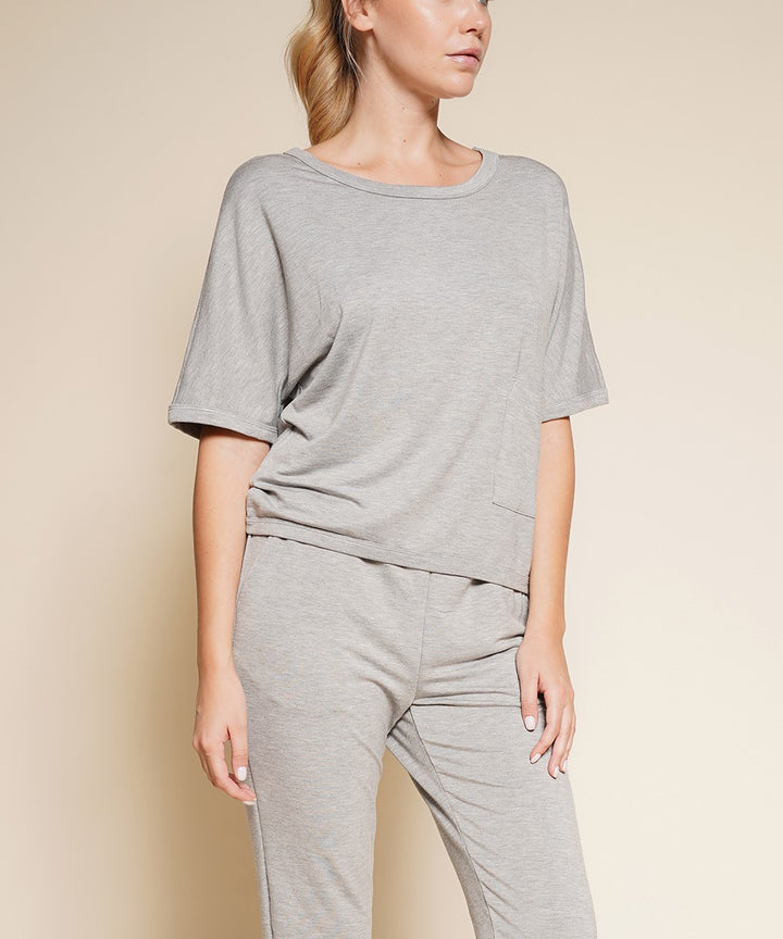 Bamboo French Terry Crop Pullover