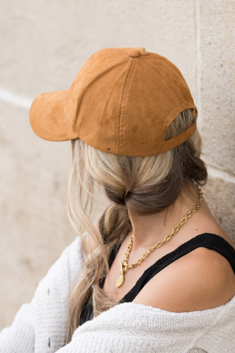 Suede Boyfriend Ball Cap Hat | Anekay