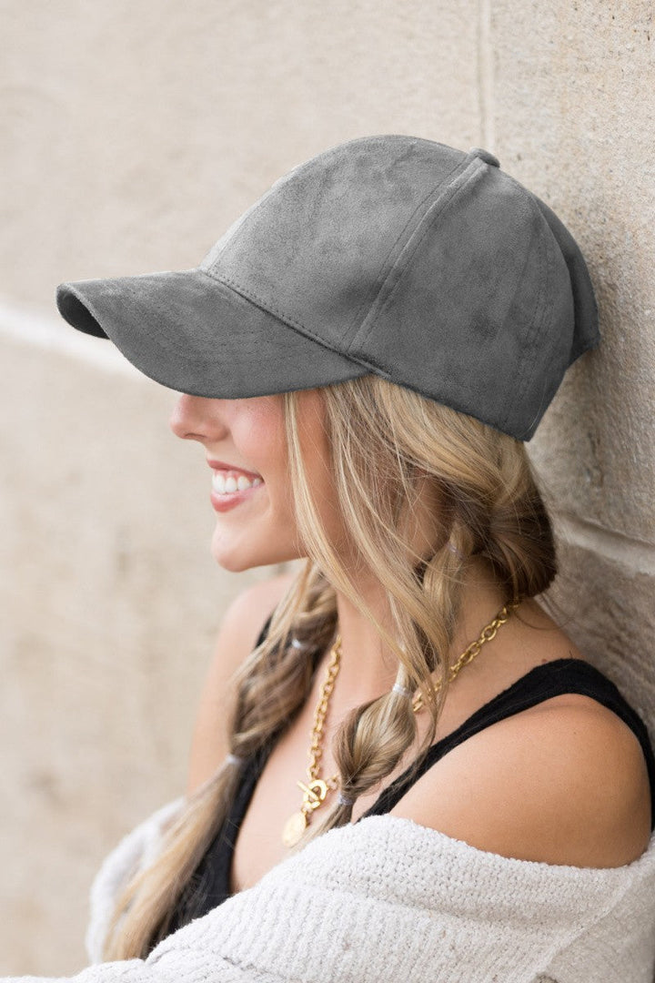 Suede Boyfriend Ball Cap Hat | Anekay