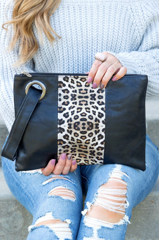 Leopard Dual Tone Clutch