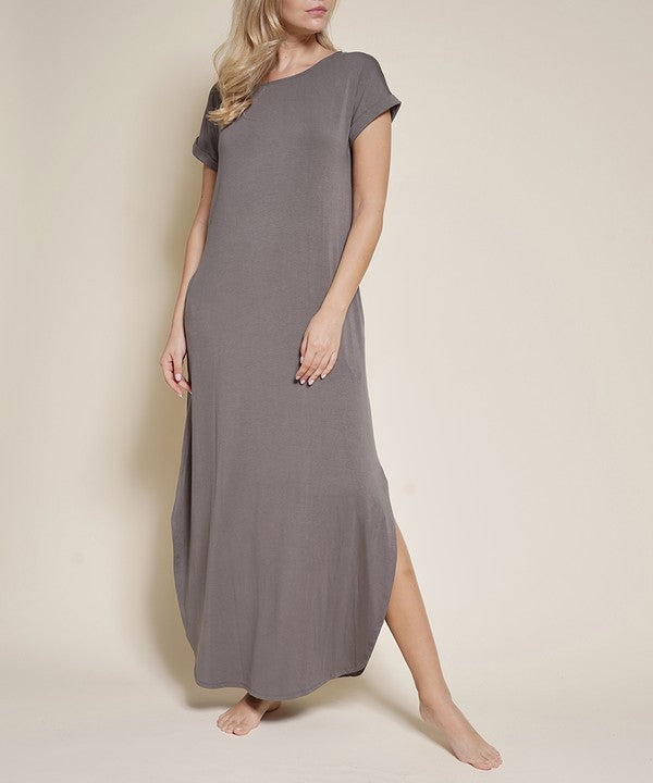 BLACK Bamboo Maxi Dress