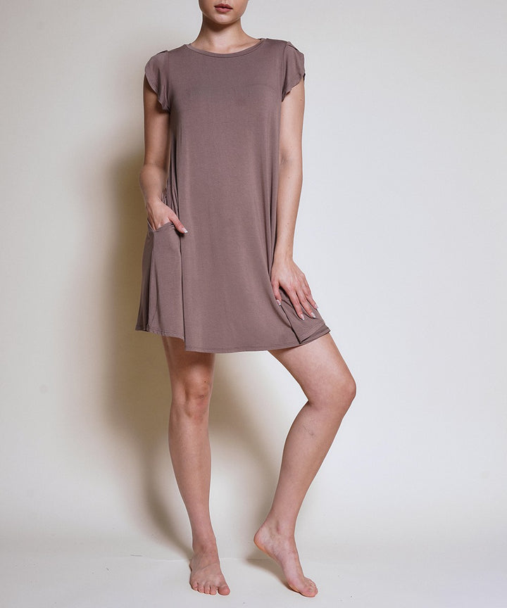 Bamboo Tulip Sleeve Dress