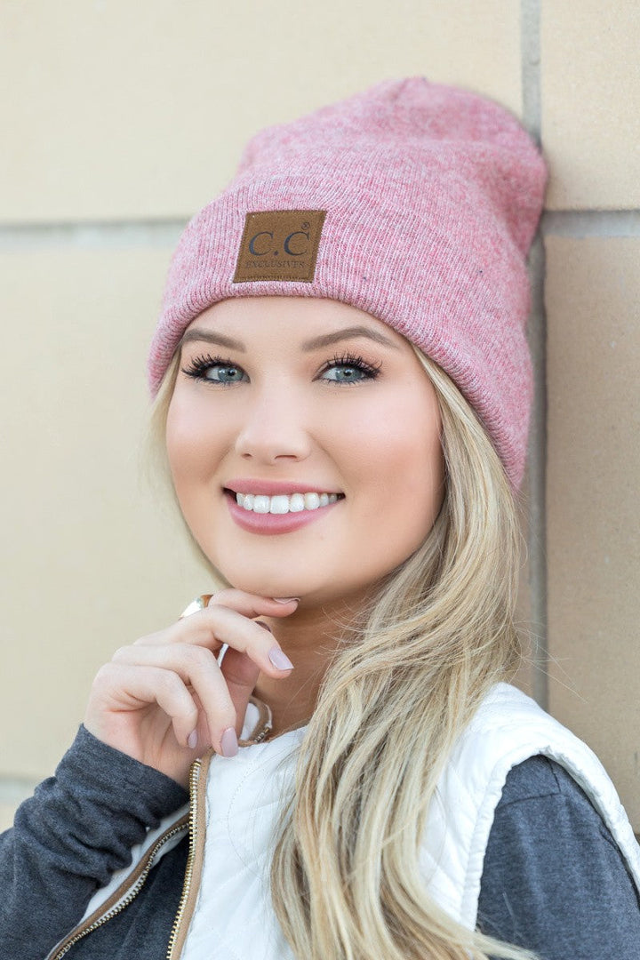 Cacao Cc Heathered Boyfriend Beanie | Anekay