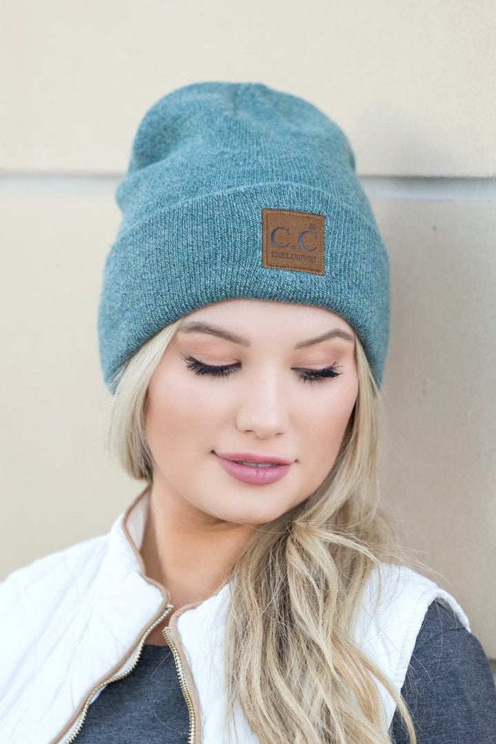 Forest Cc Heathered Boyfriend Beanie | Anekay