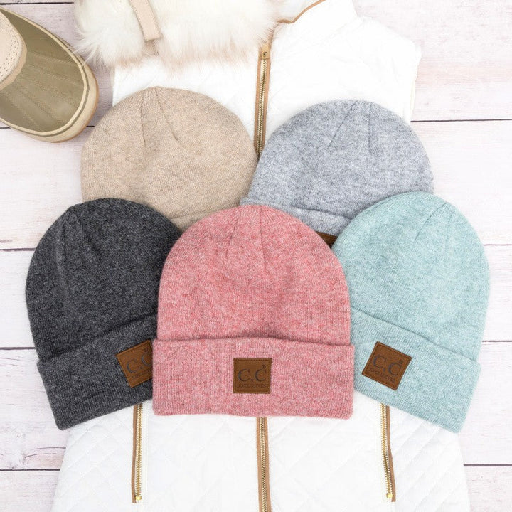Mint Cc Heathered Boyfriend Beanie | Anekay