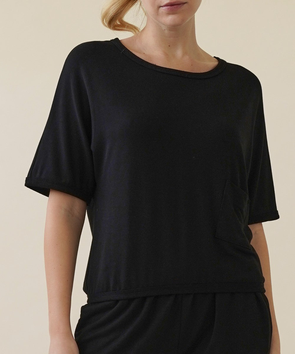 Bamboo French Terry Crop Pullover