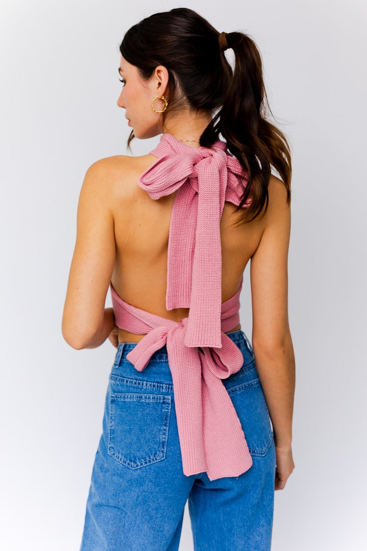 Multi Tie Convertible Sweater Tank