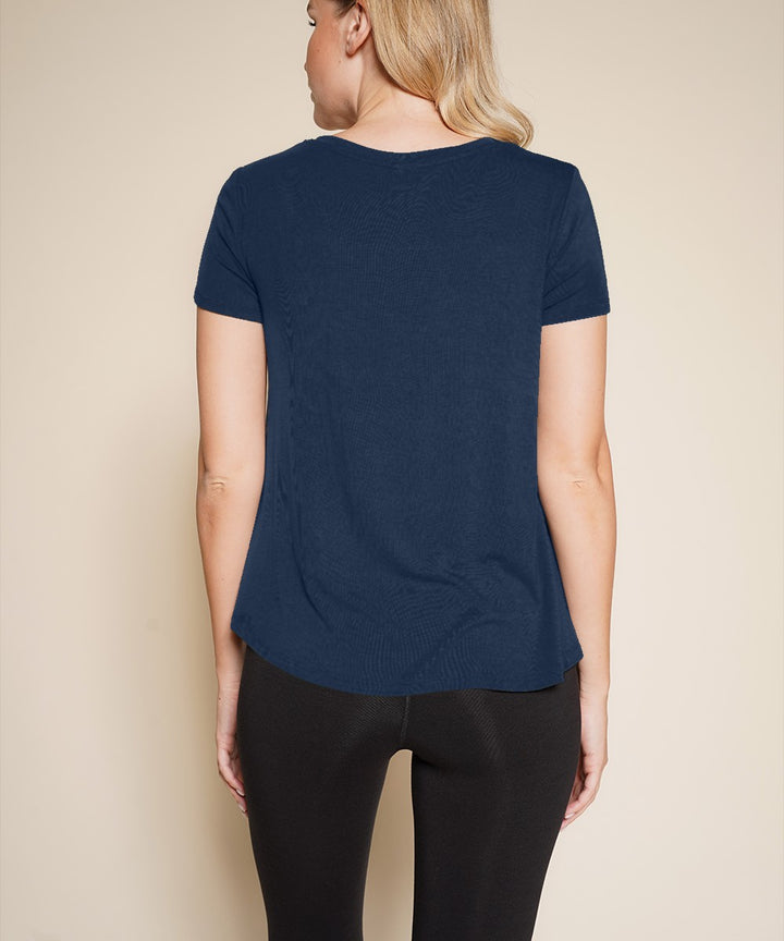Slate Navy Bamboo Classic V Top