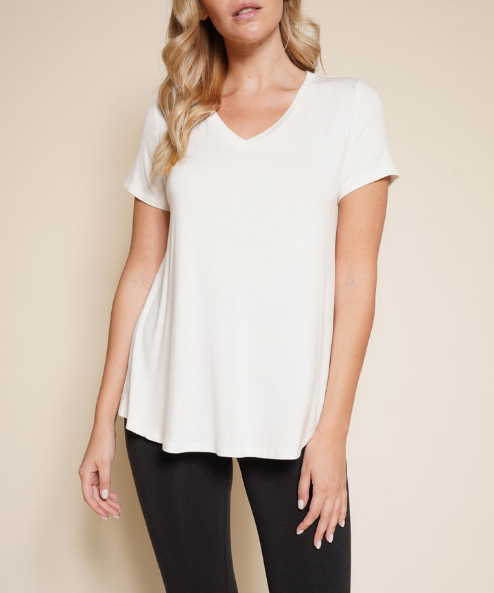 Taupe Bamboo Classic V Top