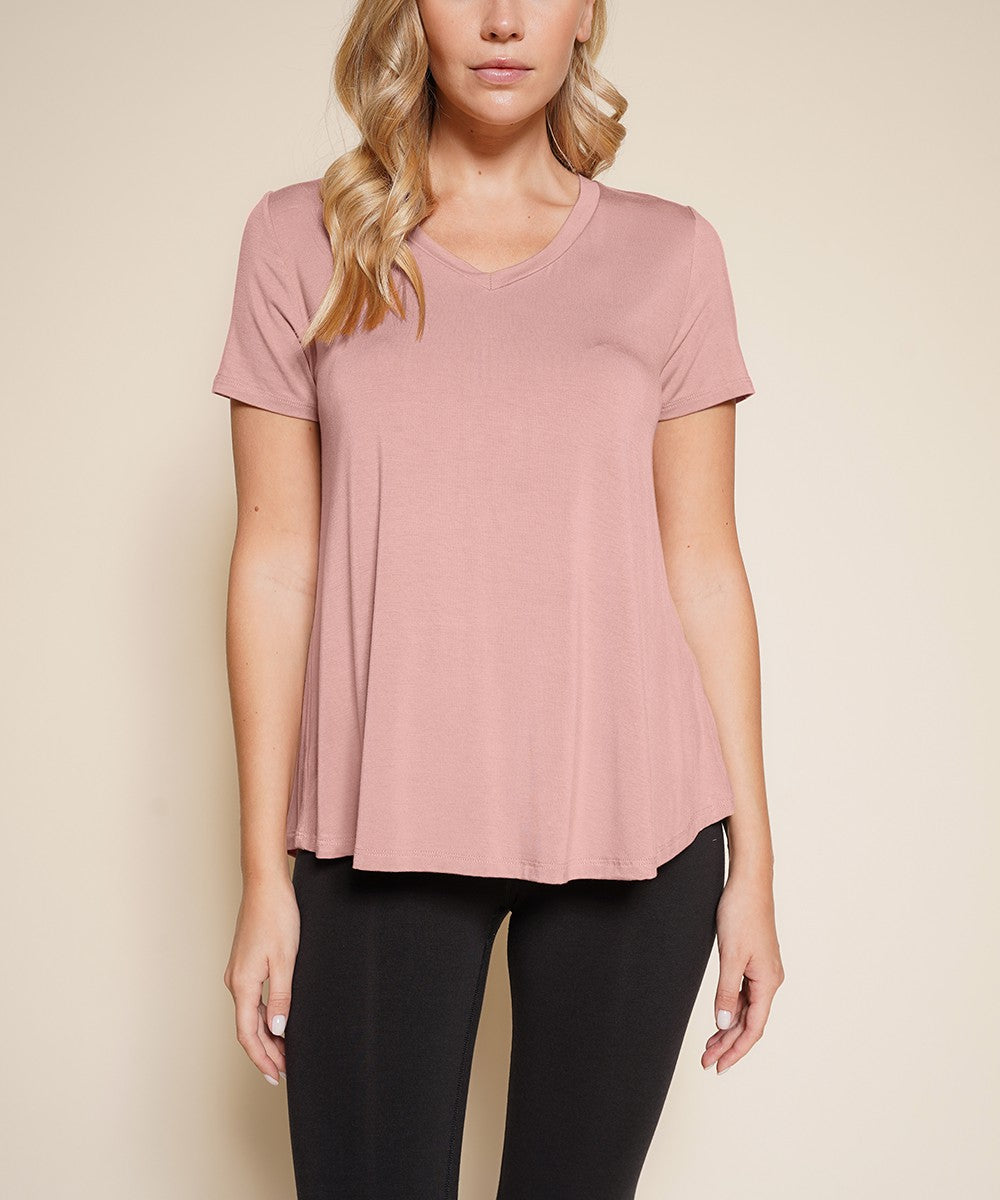 Olive Bamboo Classic V Top
