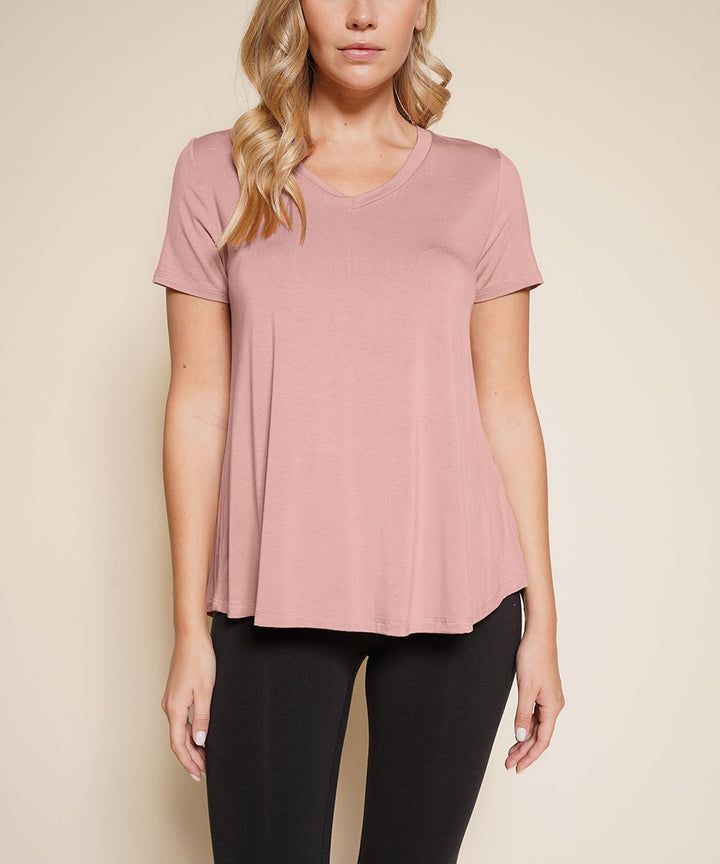 Olive Bamboo Classic V Top