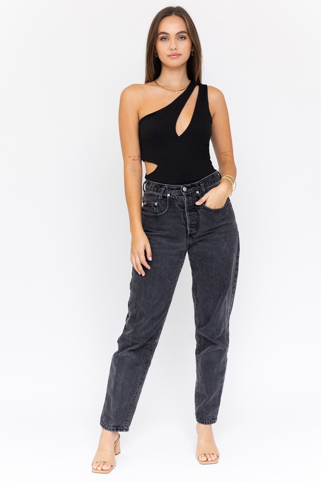 Cut Out Tank Bodysuit
