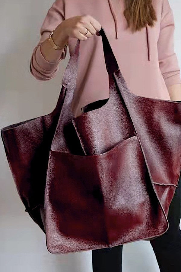 Lilac Large Tote Shoulder Bag