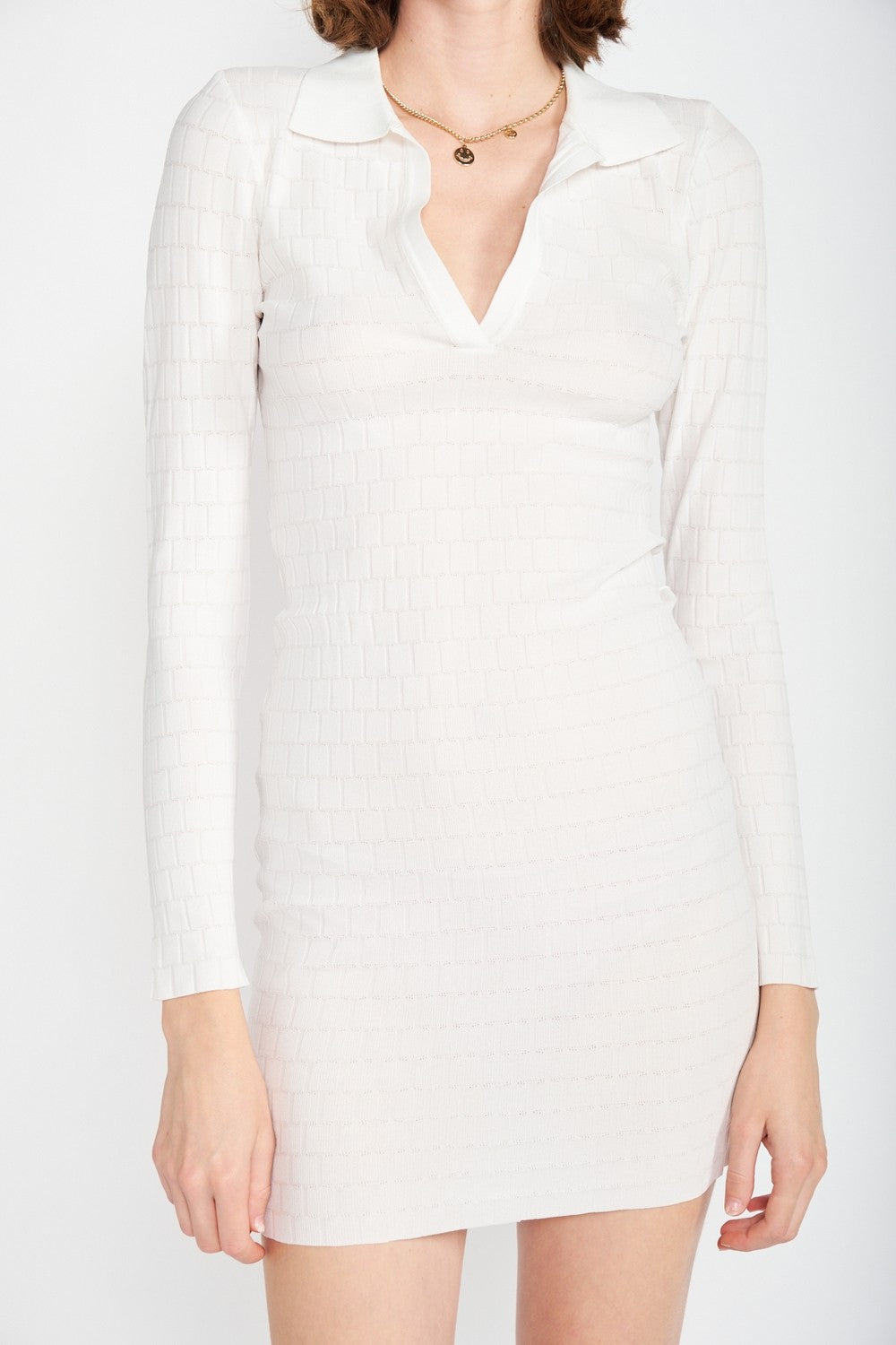 Bodycon Collared Mini Dress