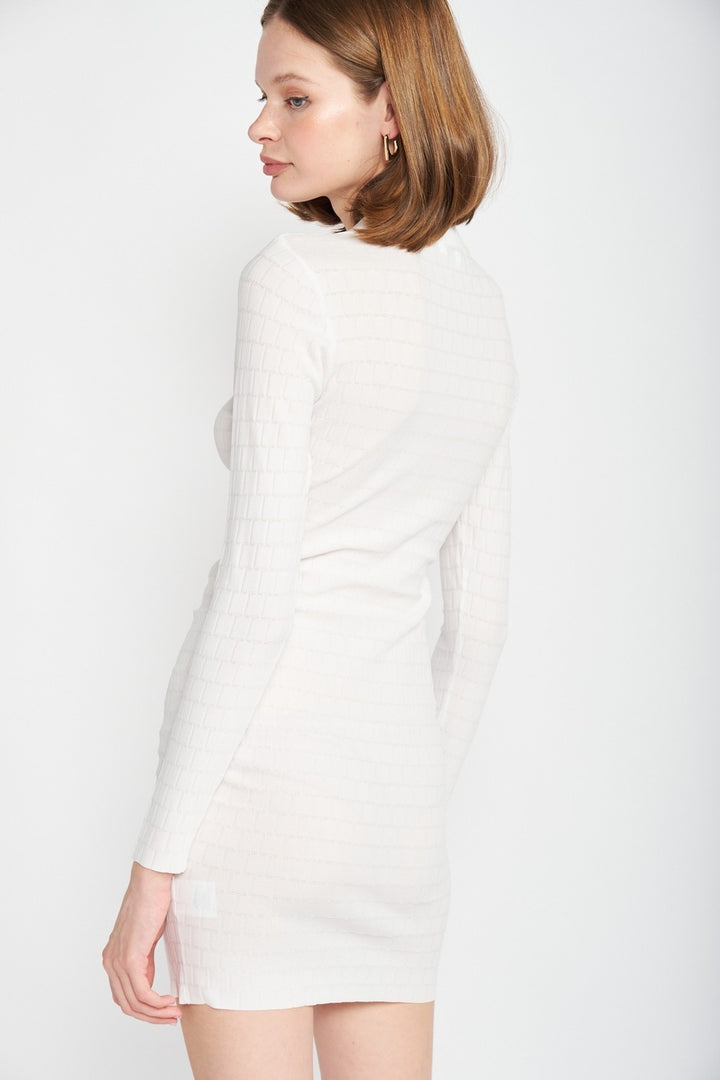 Bodycon Collared Mini Dress