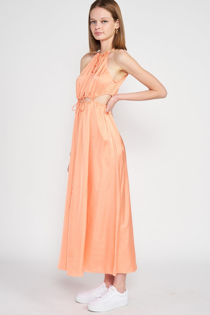 Sleeveless Maxi Dress With Cutout