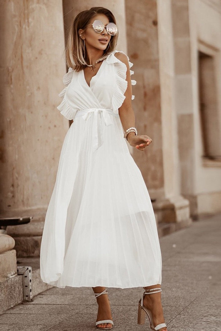 Ruffle Tie Detail Dress