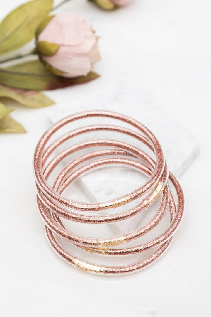 Glitter Jelly Bangle Bracelets | Anekay