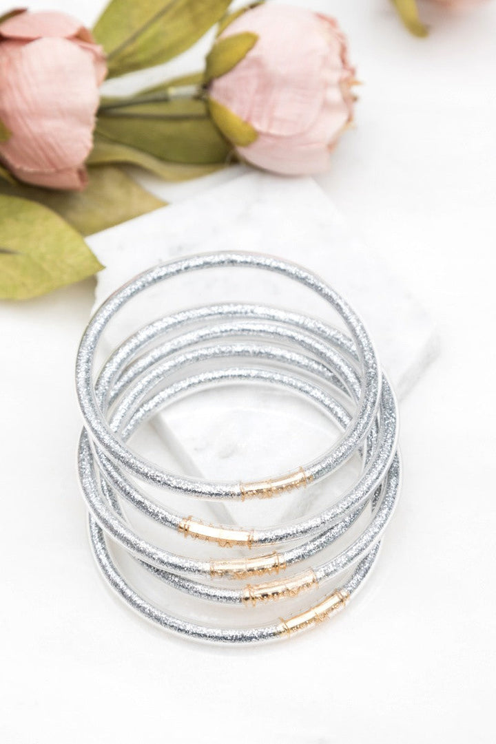 Glitter Jelly Bangle Bracelets | Anekay