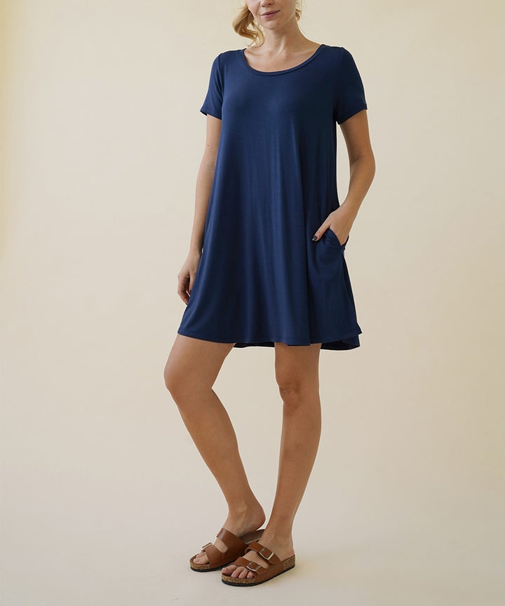 Bamboo Classic Short Slv Dress