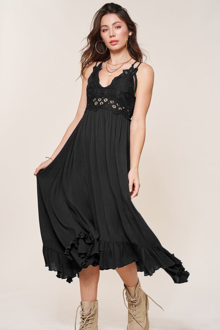Black Long Slip Dress