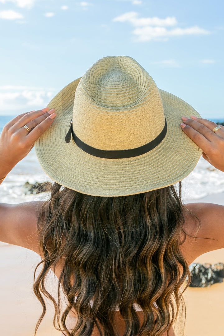 Straw Drawstring Panama Hat