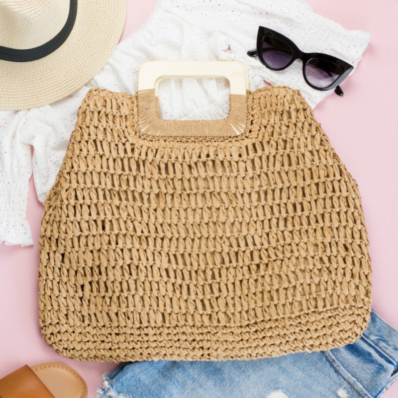 Straw Oversized Straw Tote