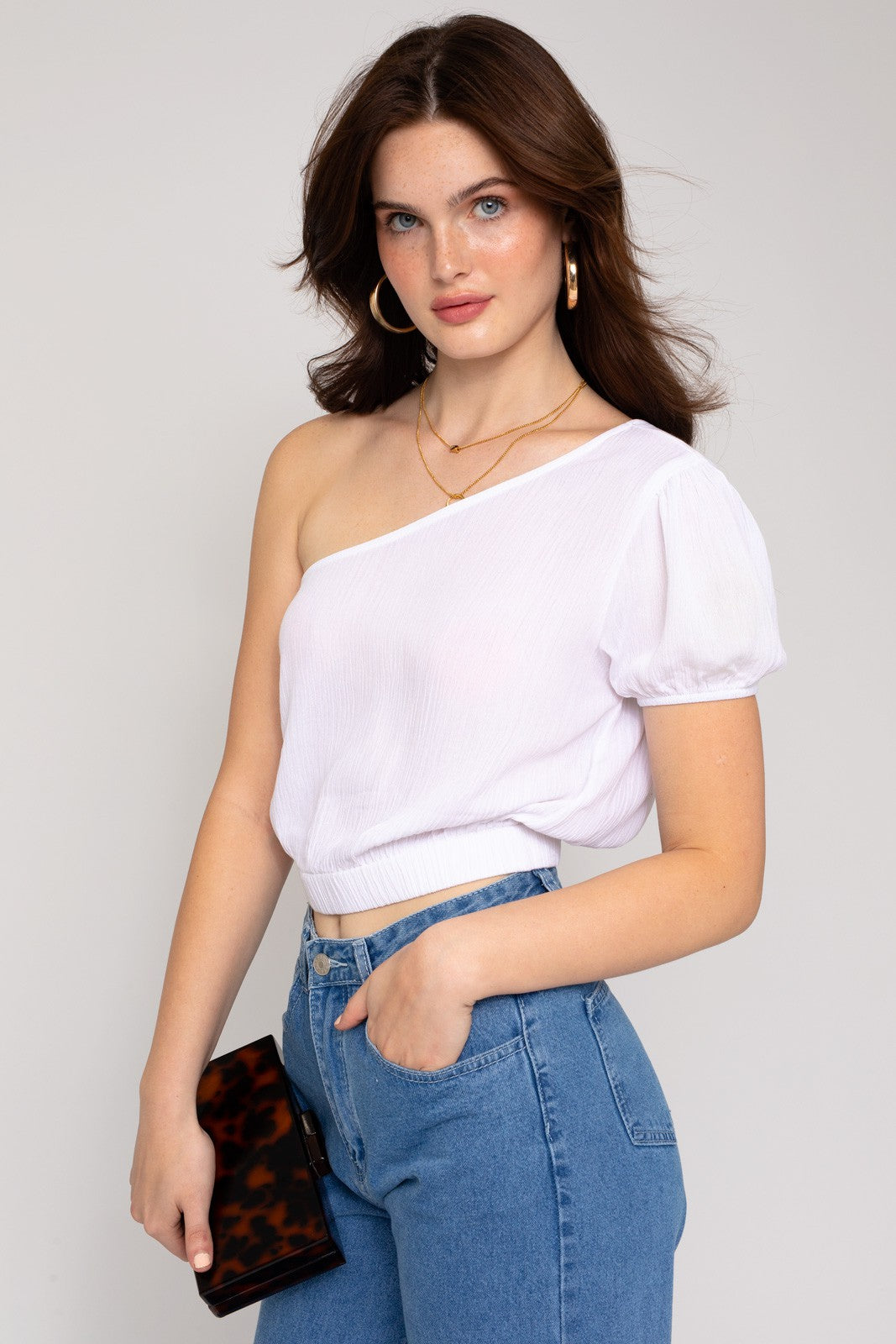 S S One Shoulder Top