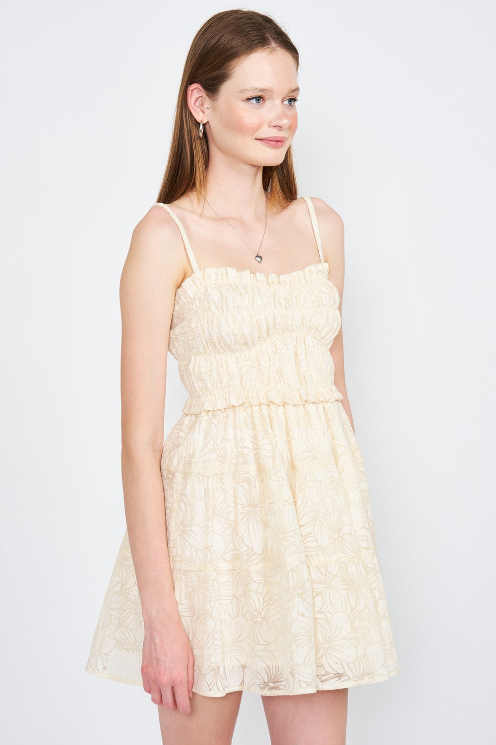 Imc7459D 1 Spaghetti Strap Tiered Mini Dress