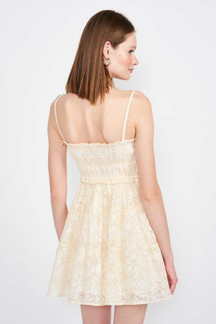 Imc7459D 1 Spaghetti Strap Tiered Mini Dress