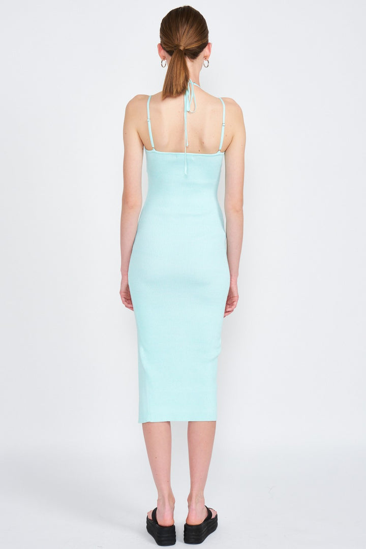 Spaghetti Strap Midi Dress With Slit 2