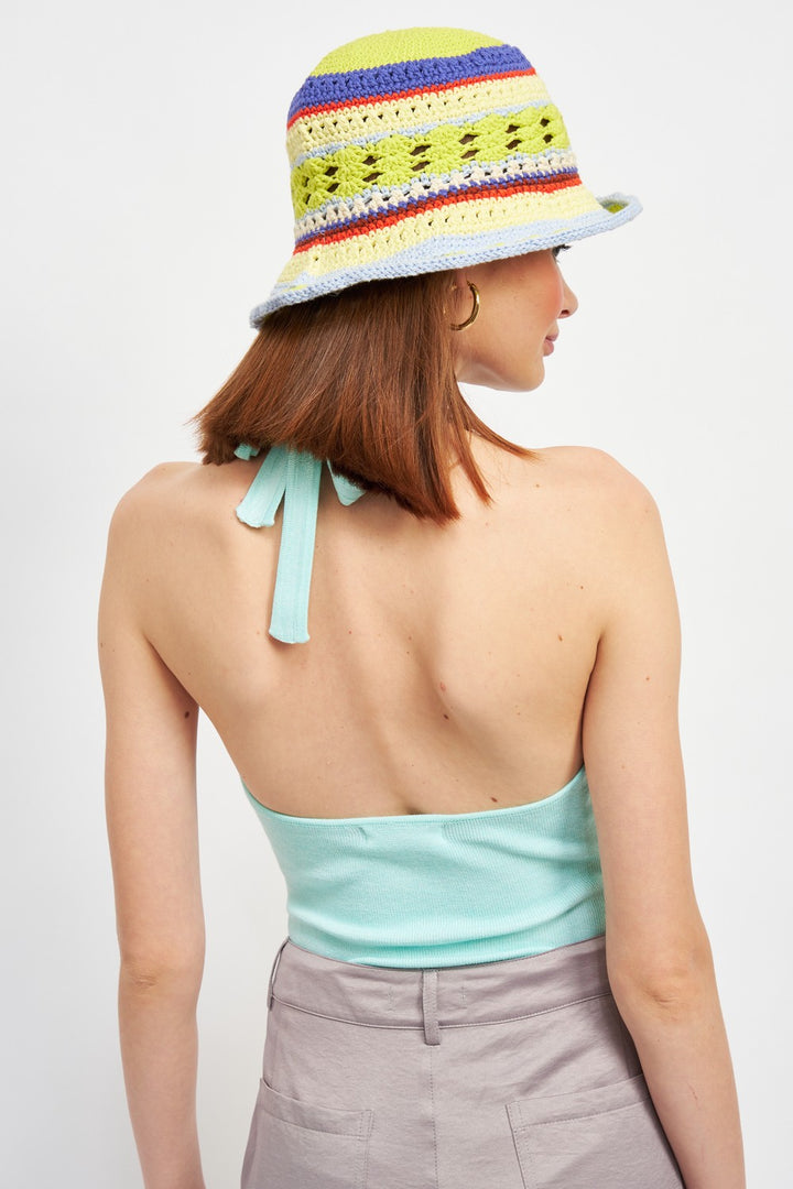 V Neck Halter Bodysuit
