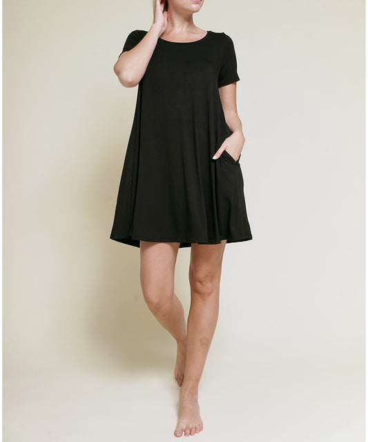 Bamboo Classic Short Slv Dress