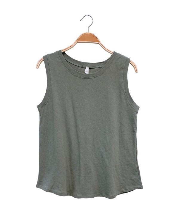 MAUVE Recycled Cotton Muscle Tank