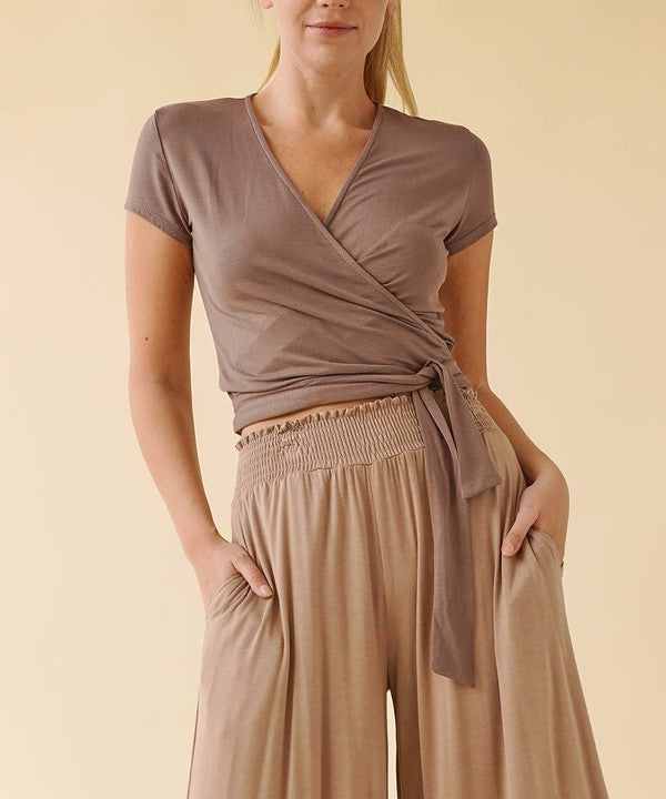 Bamboo Wrap Crop Cam Slv 1