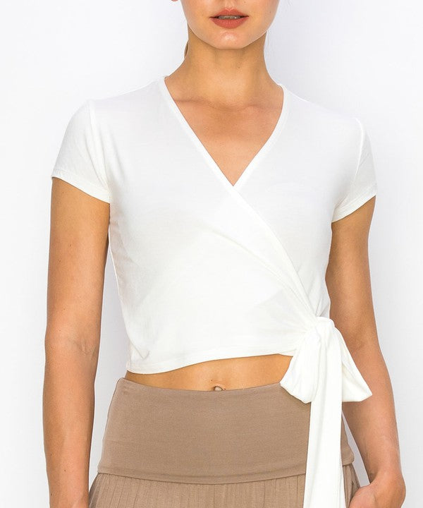 Bamboo Wrap Crop Cam Slv 1