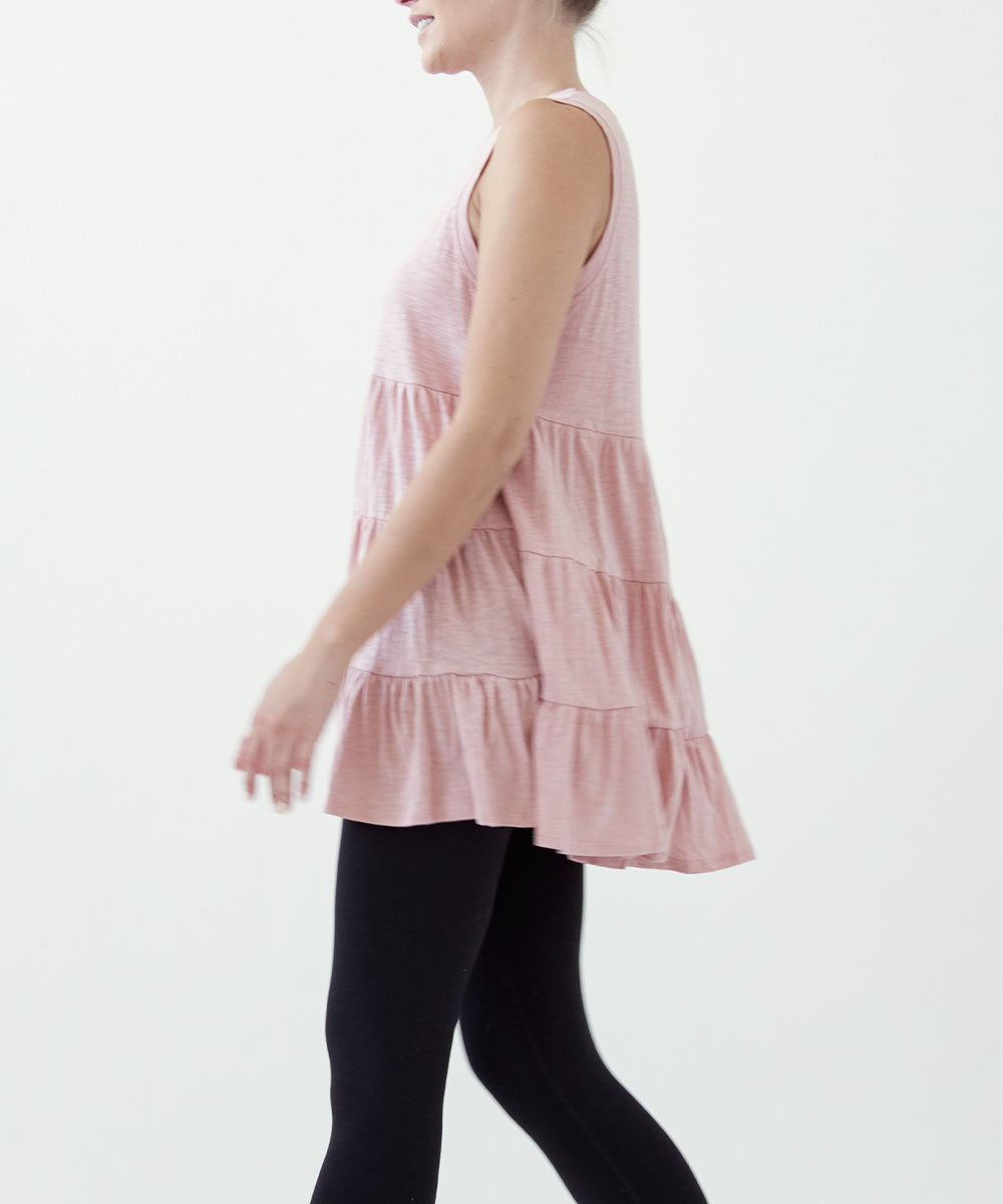 Cotton Slub Babydoll Tunic Dress