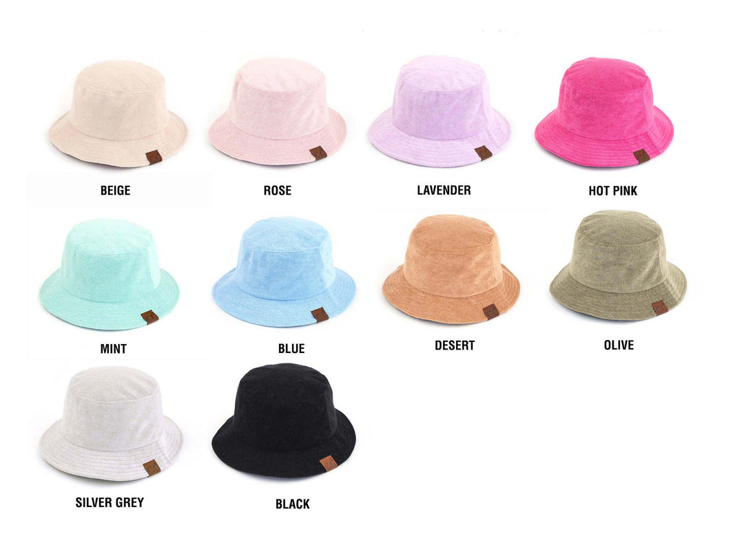 Lavender Cc Terry Cloth Bucket Hat