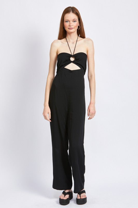 Cocoa Bandeau Halter Neck Jumpsuit