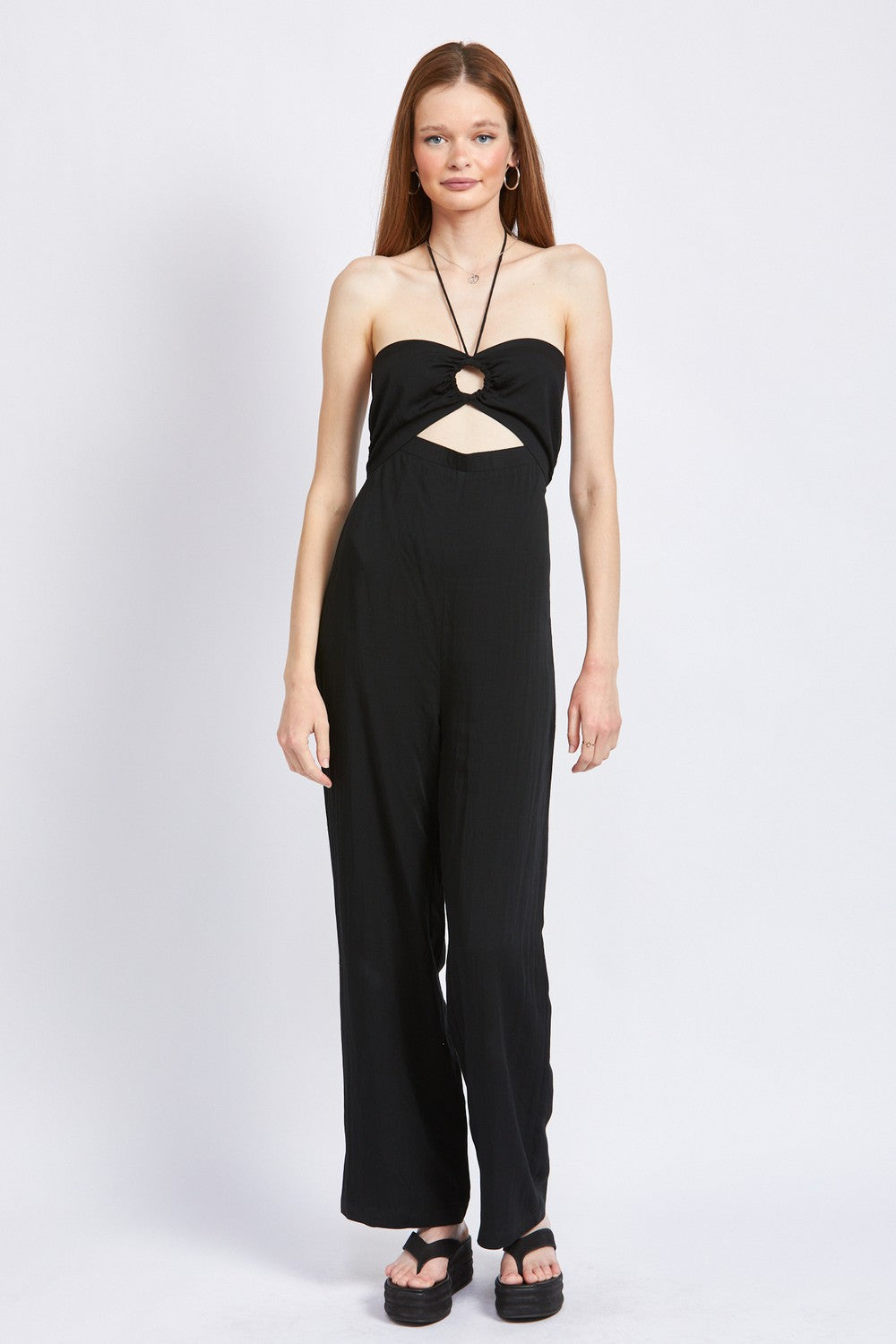 Cocoa Bandeau Halter Neck Jumpsuit