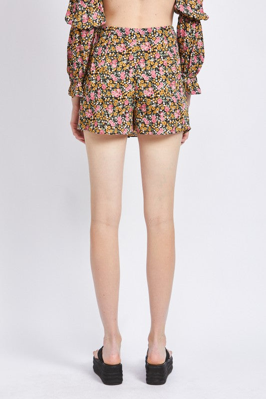 Ditsy Floral Ruffled Skort