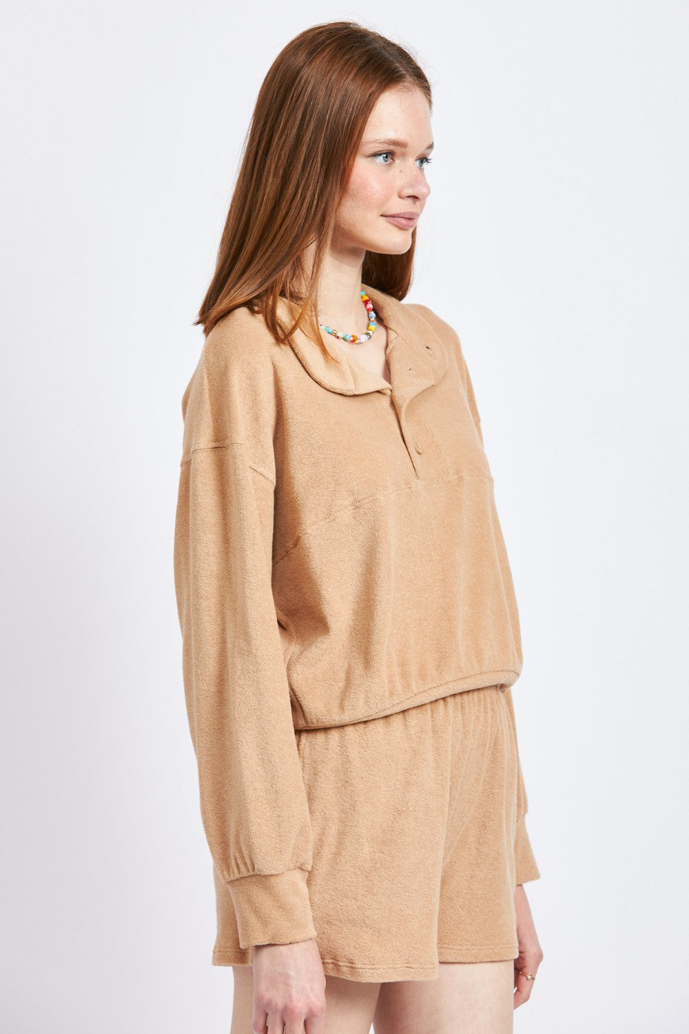 Button Up Collared Top 1
